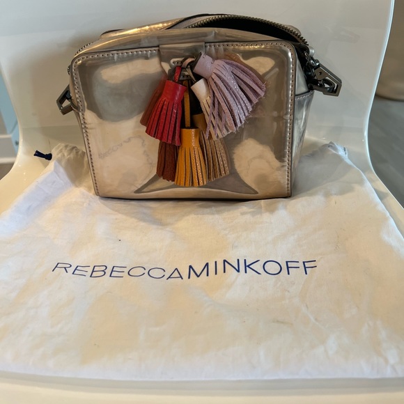 Rose Gold Tassle Fringe Rebecca Minkoff Crossbody - Picture 2 of 4